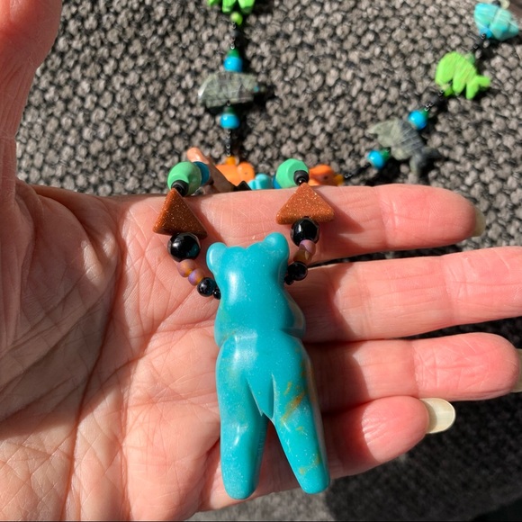 Colorful Animal Fetish Necklace Set - Picture 4 of 16